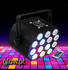 Projector C/ Comando LED PS-46 RGB 14x1W Flash