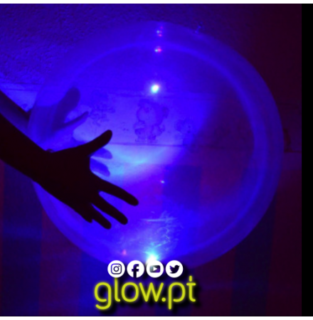 Balão Neon Anti Gravidade 90cm C/LED 