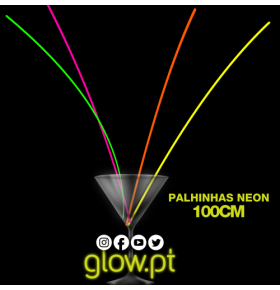 Palhinhas Fluorescentes 100cm (pack 100)