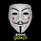Máscara Anonymous Fluorescente